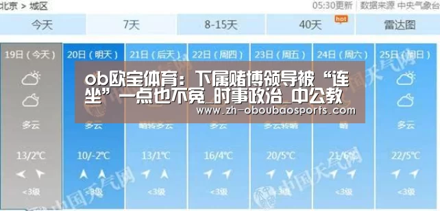 ob欧宝体育:下属赌博领导被“连坐”一点也不冤_时事政治_中公教育网(图3) ob欧宝体育